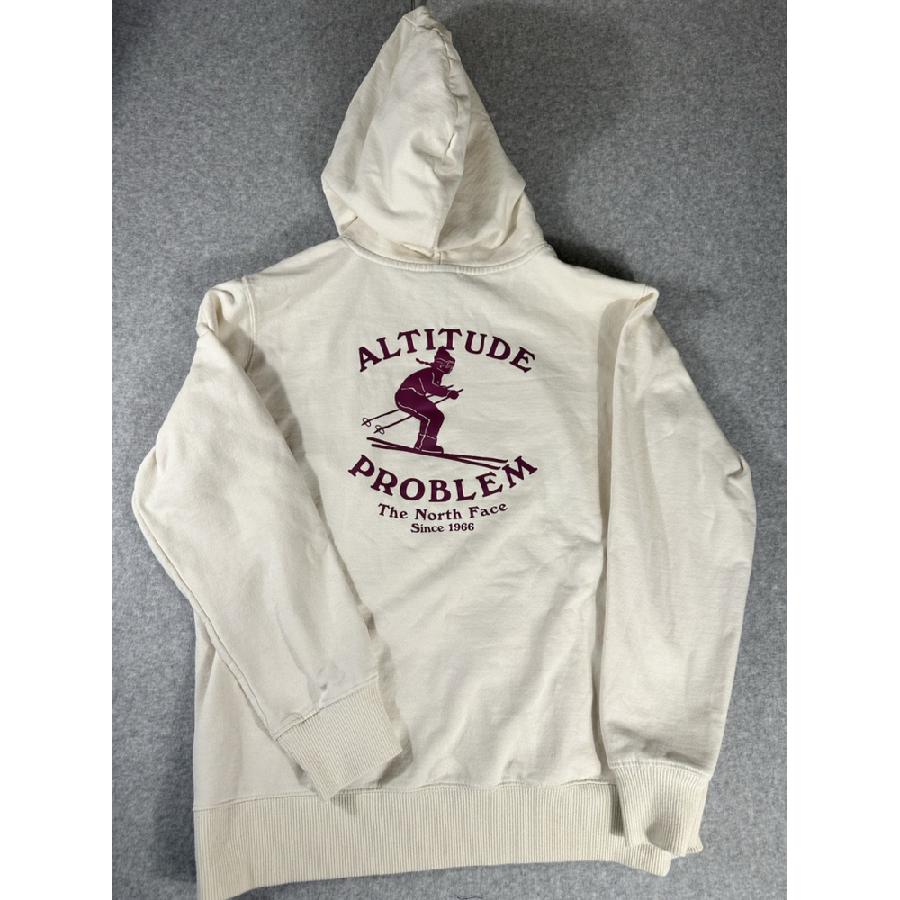THE NORTH FACE WOMENS ALTITUDE PROBLEM HOODIE Large GARDENIA WHITE